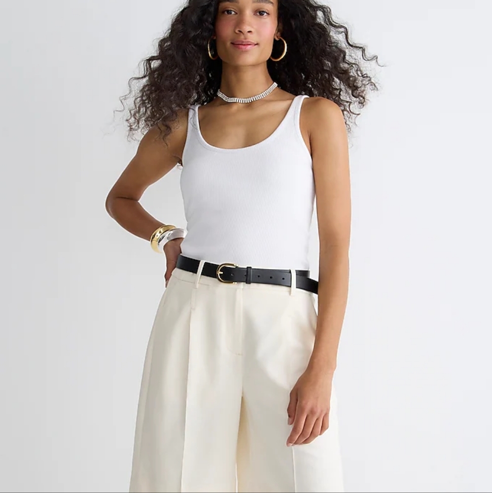 JCrew Shelf Tank (Black and White)